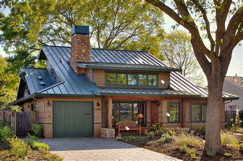 pictures of brown houses with green metal roofs|houses with brown roofs photos.